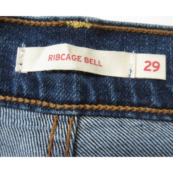 NWT Levi's Ribcage Bell in A New York Moment High Rise Stretch Flare Jeans 29 - Picture 4 of 5